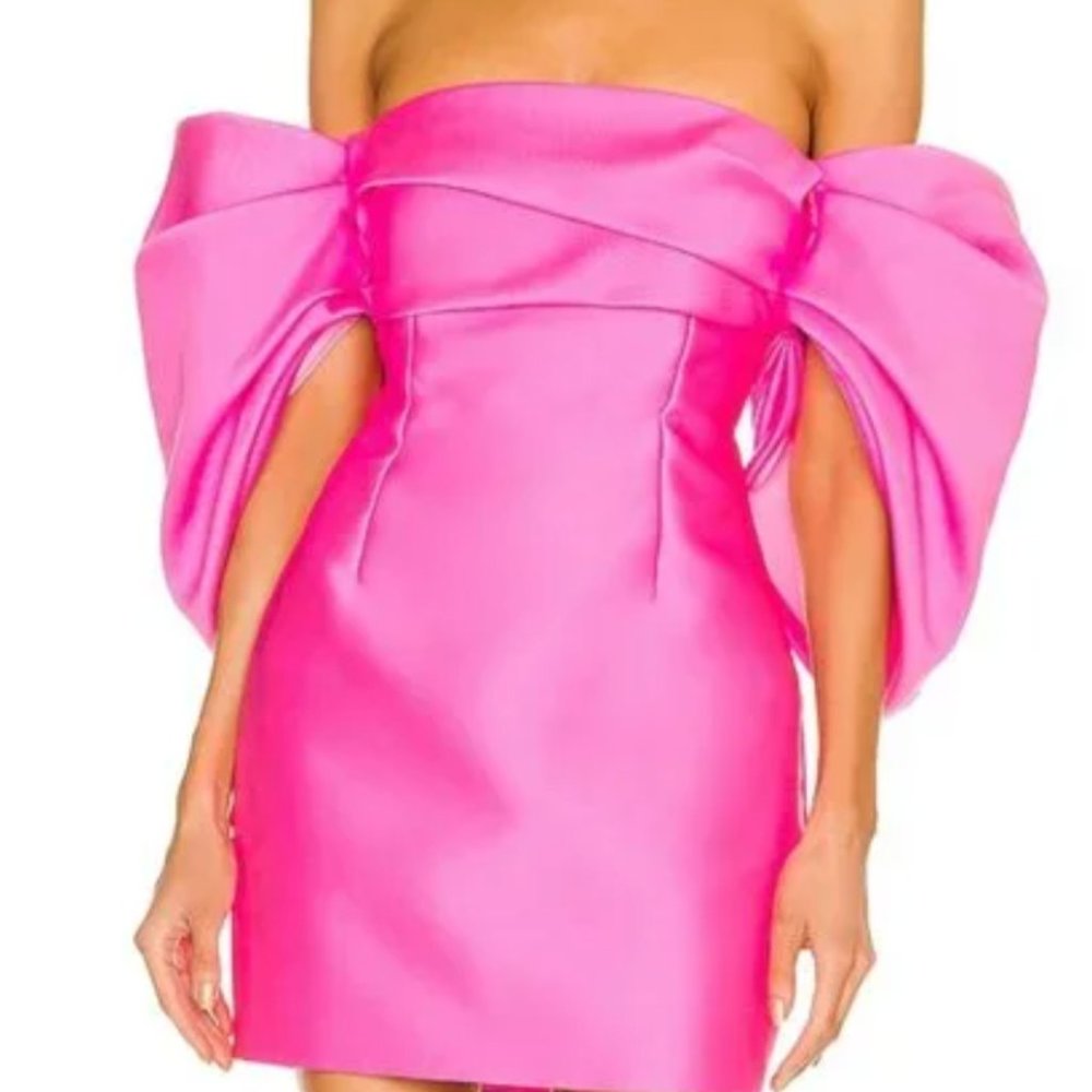 Solace London Dresses | Solace London Elina Puff-Sleeve Minidress | Color: Pink